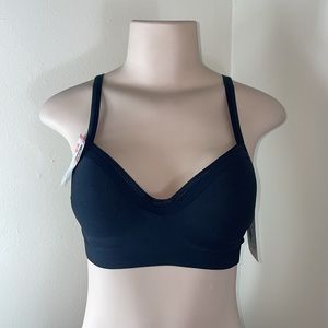 Black Moisture Wicking Comfort-flex Wire-free Bra